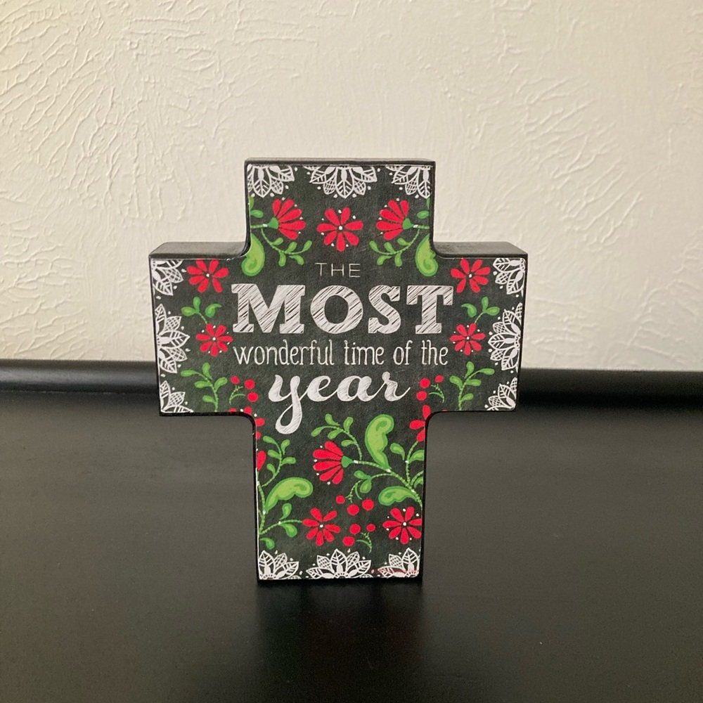 Elegant Black Cross Decor